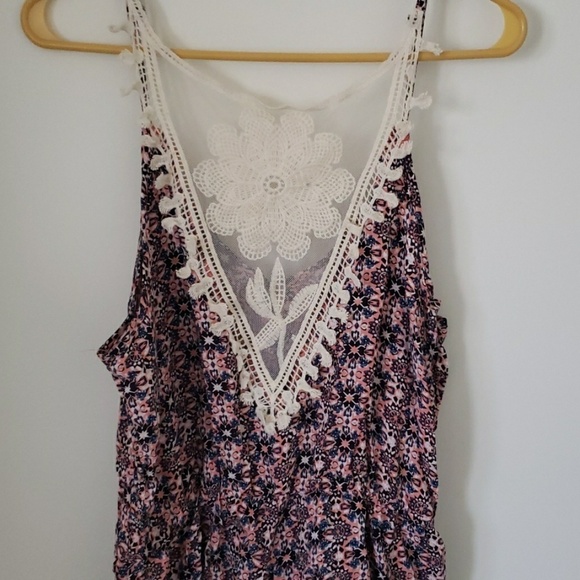 rue 21 Floral and lace romper Lace One Piece Womens Size Large - Picture 4 of 5